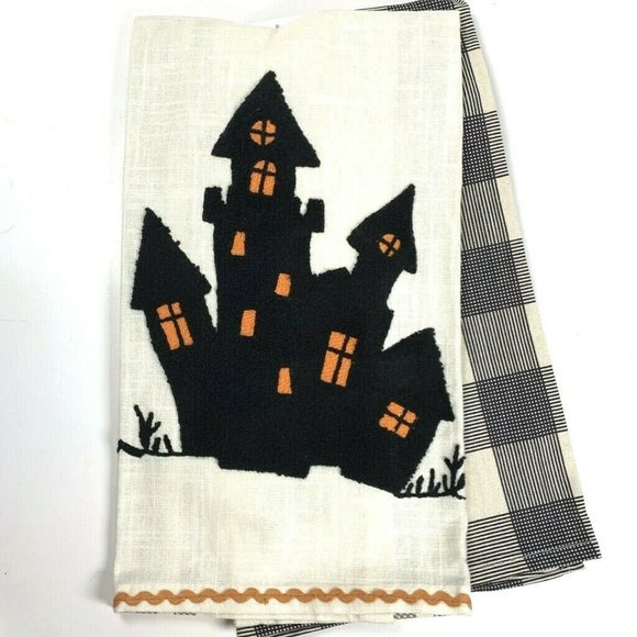 Cynthia Rowley Other - 2pc Halloween Spooky Kitchen Towels Vintage Retro